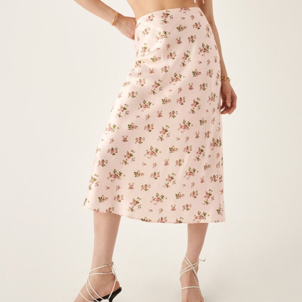 Reformation Pratt skirt in Aubrey